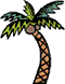 Tropical Caribbean Palm Tree